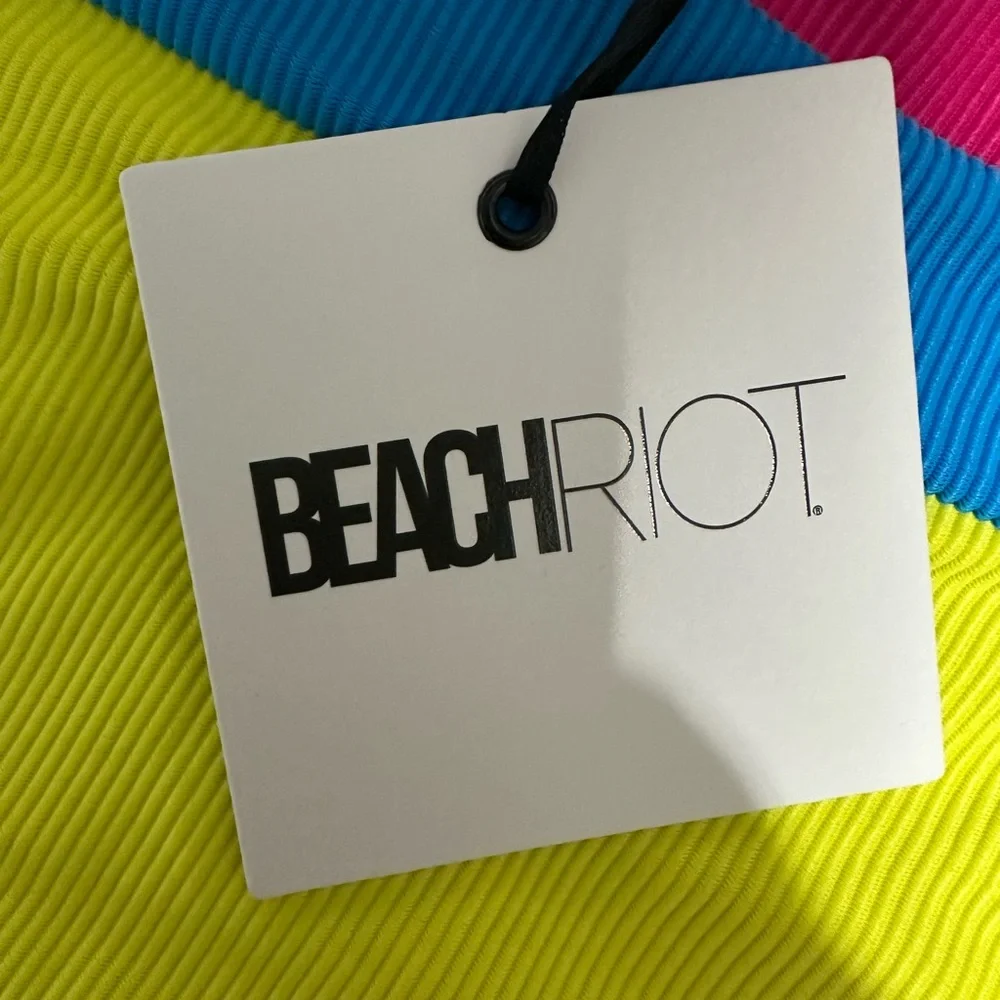 Beach Riot Colorful High-Waisted Bikini Bottom - Picture 4 of 8